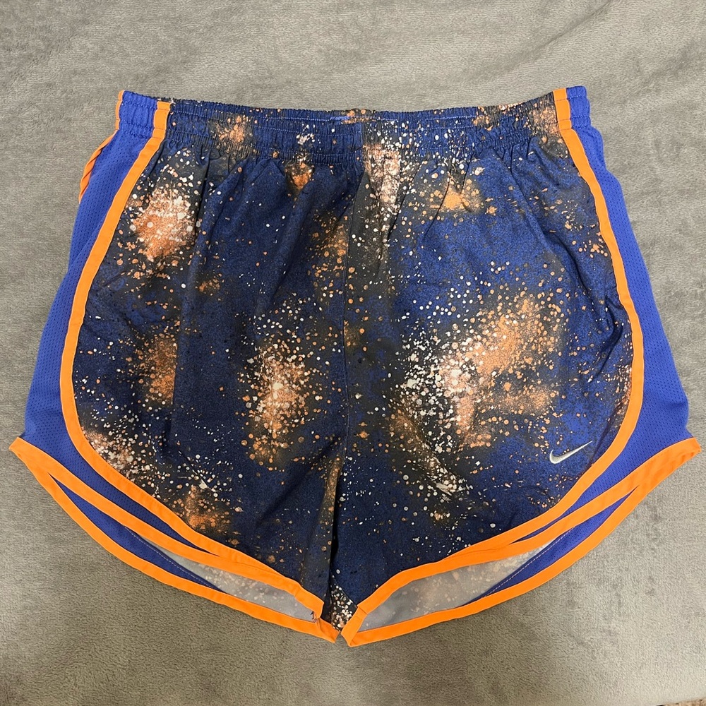 Women’s Nike Dri-Fit Short Size Small Blue/Orange/Silver